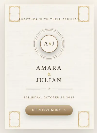 Heirloom Press · Cotton invitation design